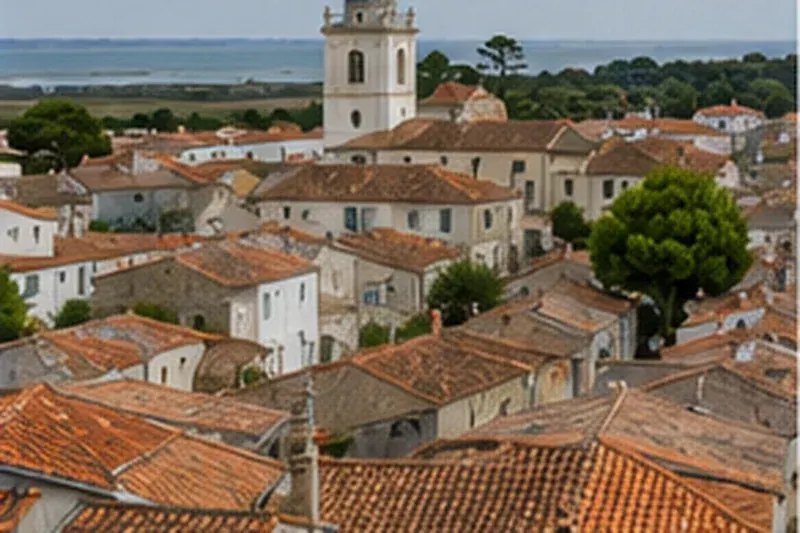 Toitures serrées du centre-bourg de Saint-Pierre-d'Oléron